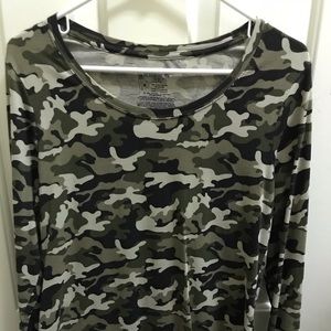 Camouflage girls top, worn once.